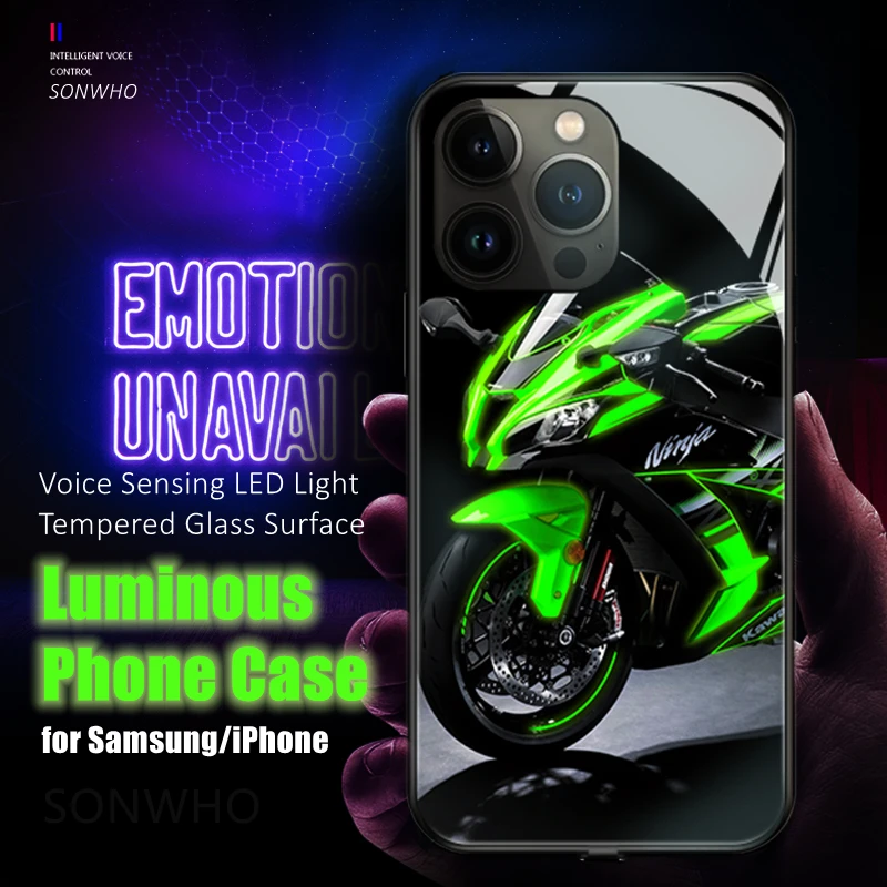 Luxury Motor LED Light Glowing Luminous Phone Case for HUAWEI P30 P40 P50 Pro Mate30 40 Pro Plus Nova 7 8 9 Pro Cool Accessory 
Luxury Motor LED Light Glowing Luminous Phone Case for HUAWEI P30 P40 P50 Pro Mate30 40 Pro Plus Nova 7 8 9 Pro Cool Accessory