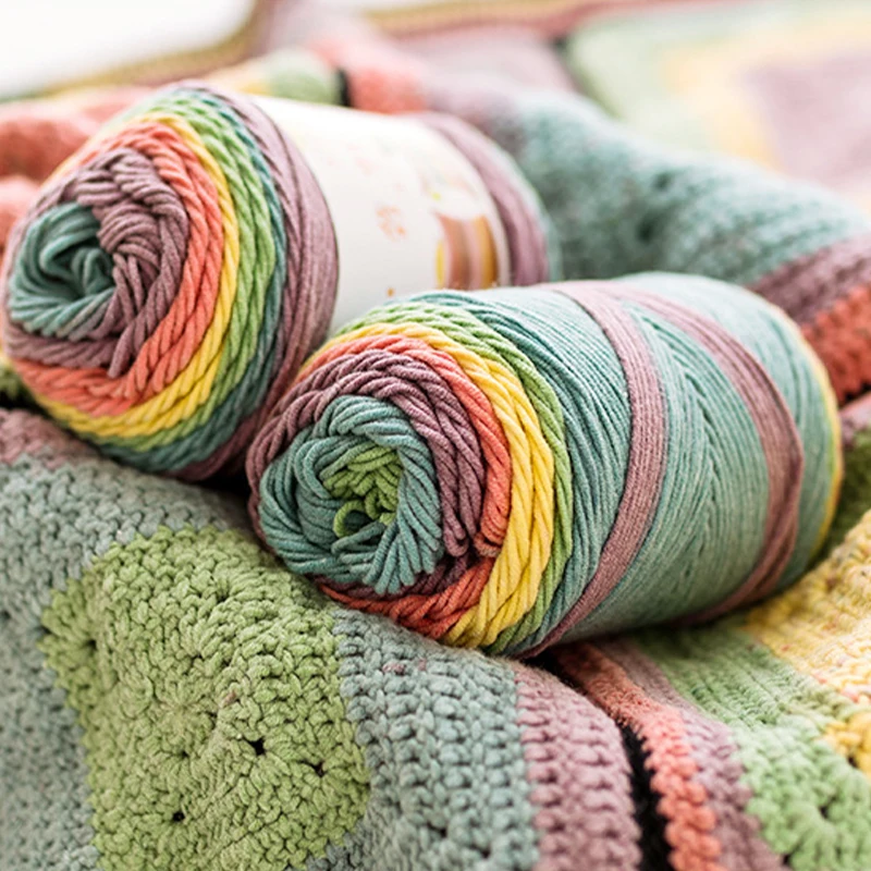 1pc 100g/Ball193m Rainbow Segment Dyed Yarn 5 Strand Wool Diy Handmade Knitted Baby Sweater Hat Scarf Sofa Cushion Crochet Yarn
1pc 100g/Ball193m Rainbow Segment Dyed Yarn 5 Strand Wool Diy Handmade Knitted Baby Sweater Hat Scarf Sofa Cushion Crochet Yarn
