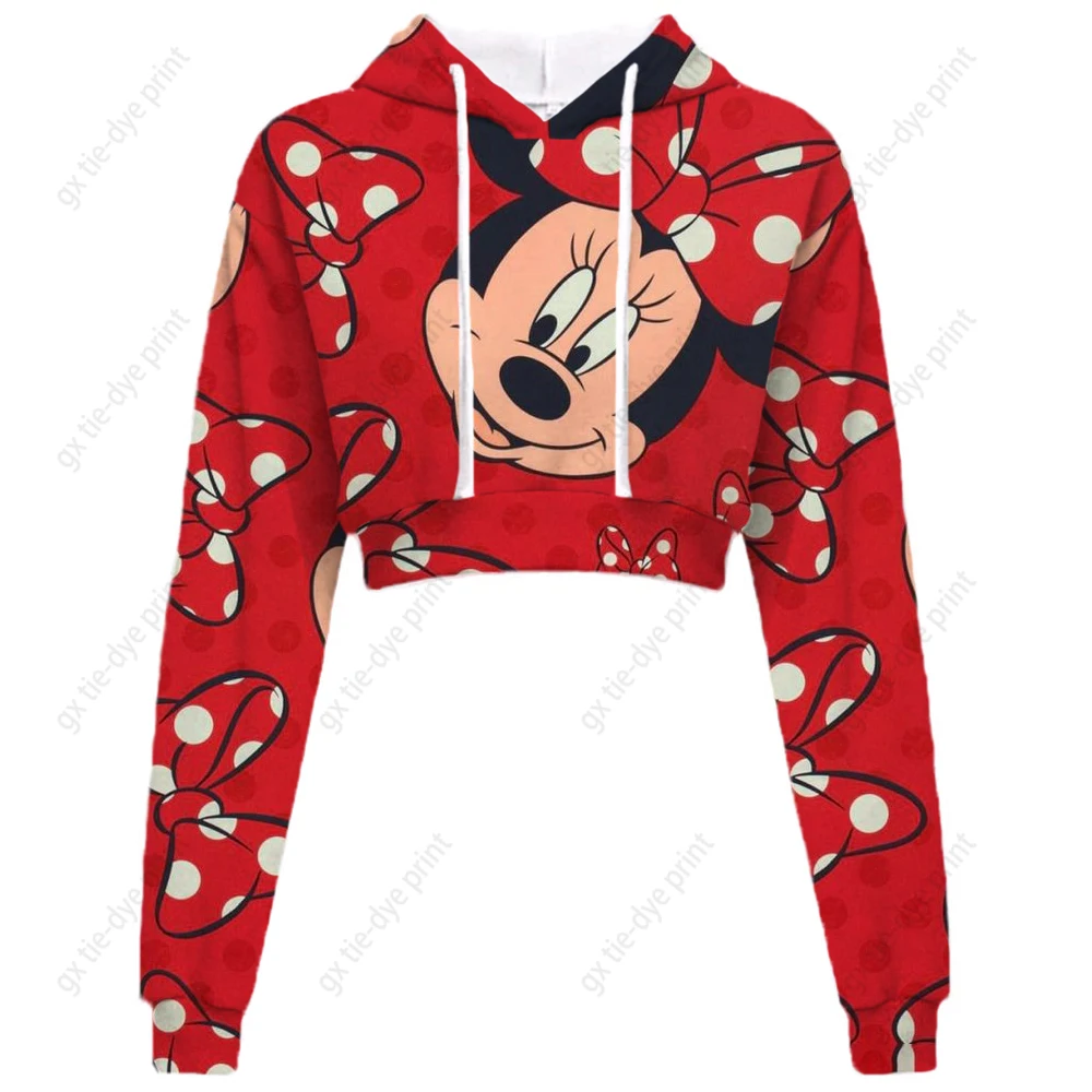 Women Disney Minnie Mickey Mouse Print Hoodies Autumn Slim Hooded Sweatshirts Female Casual Short Pullover Tops Streetwear Y2K
Women Disney Minnie Mickey Mouse Print Hoodies Autumn Slim Hooded Sweatshirts Female Casual Short Pullover Tops Streetwear Y2K