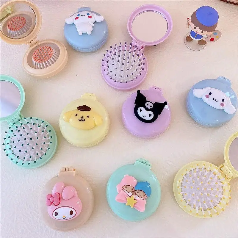 Sanrio Air Cushion Comb Kawaii Mymelody Kuromi Cinnamoroll Cartoon Airbag Folding Massage Mirror Comb Cute Girl Makeup Mirror
Sanrio Air Cushion Comb Kawaii Mymelody Kuromi Cinnamoroll Cartoon Airbag Folding Massage Mirror Comb Cute Girl Makeup Mirror