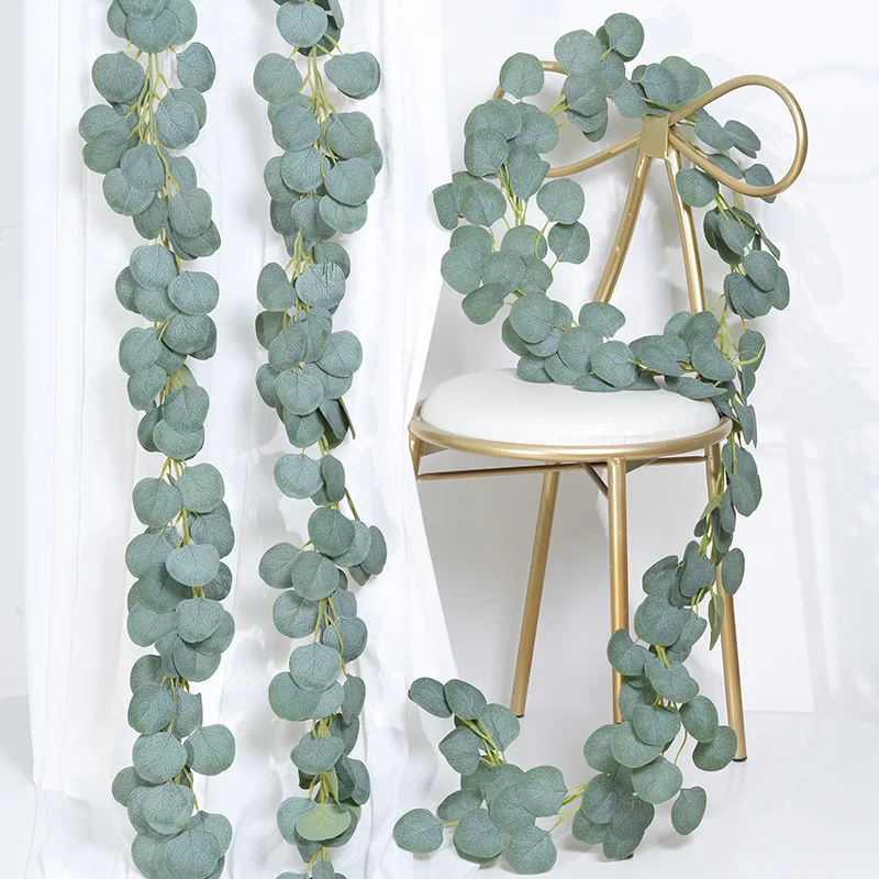 2m Artificial Green Red Eucalyptus Rattan Leaves Artificial Plants Fake Vines Wreath for Wedding Party Home Garden Decoration
2m Artificial Green Red Eucalyptus Rattan Leaves Artificial Plants Fake Vines Wreath for Wedding Party Home Garden Decoration