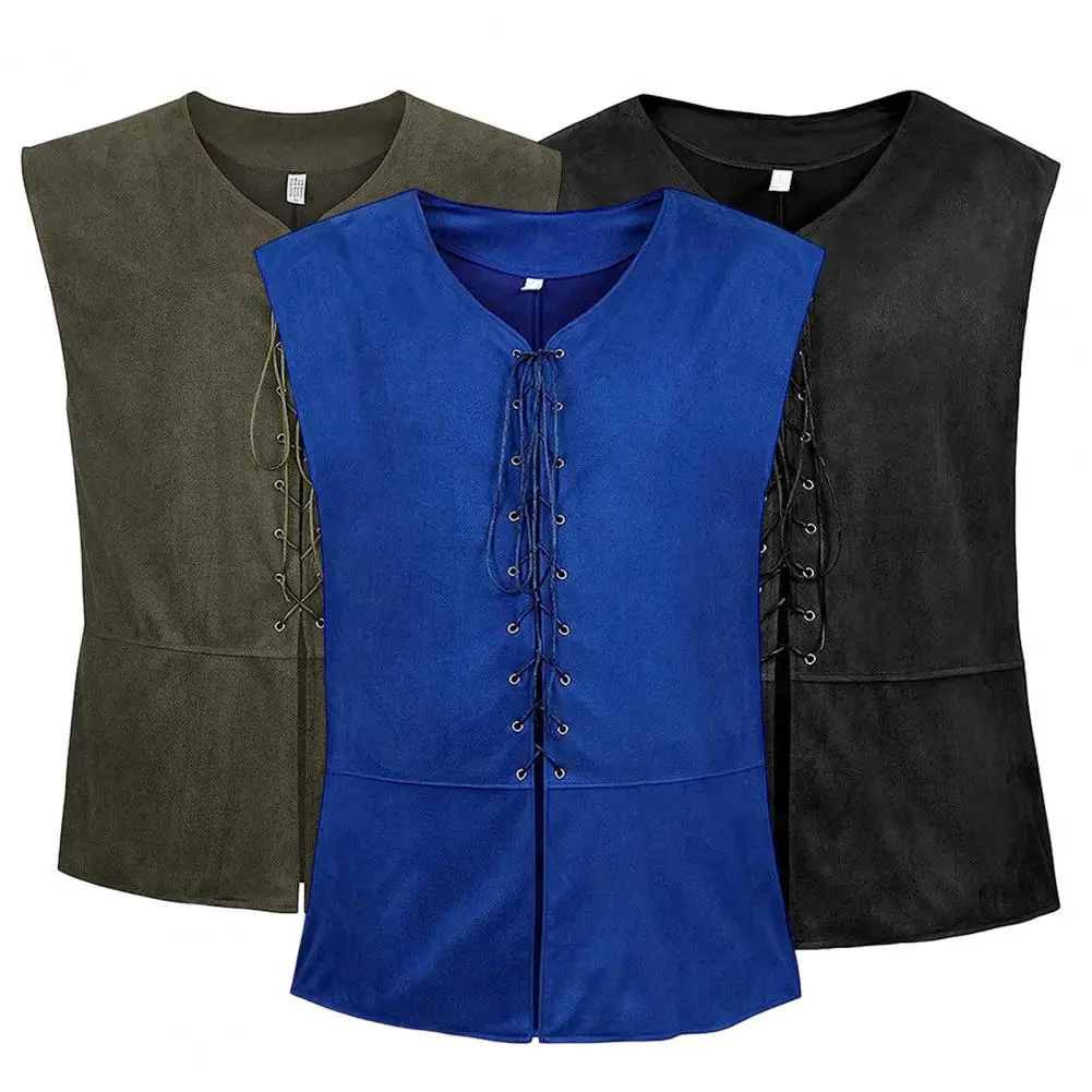 Steampunk Costume Vest Stylish Men's Vintage Lace-up Vest Steampunk Renaissance Gothic Waistcoat with V-neck Sleeveless Design
Steampunk Costume Vest Stylish Men's Vintage Lace-up Vest Steampunk Renaissance Gothic Waistcoat with V-neck Sleeveless Design