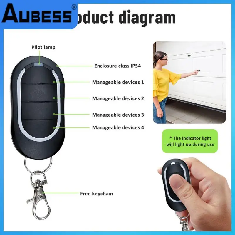 Battery Life4000 Cycles Car Key Garage Door Convenient Suitable For Multiple Occasions Remote Control Door Railing Compatible
Battery Life4000 Cycles Car Key Garage Door Convenient Suitable For Multiple Occasions Remote Control Door Railing Compatible