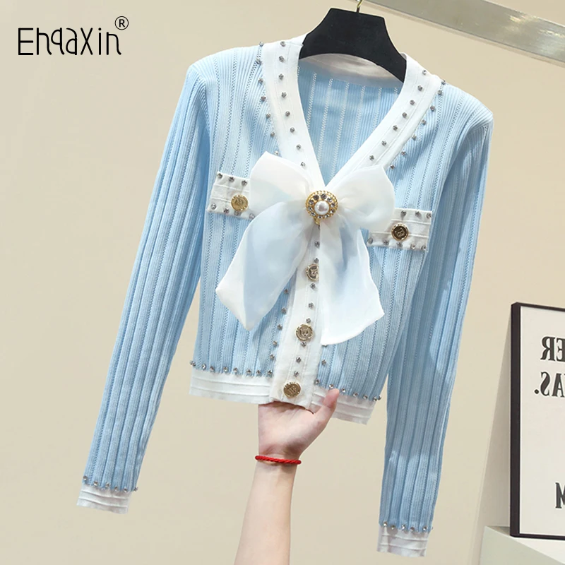 EHQAXIN Autumn Winter New Women's Knitwear Fashion Elegant Bow Beaded Sweater Top V-Neck Cardigan Bottoming Shirt Ladies M-4XL
EHQAXIN Autumn Winter New Women's Knitwear Fashion Elegant Bow Beaded Sweater Top V-Neck Cardigan Bottoming Shirt Ladies M-4XL