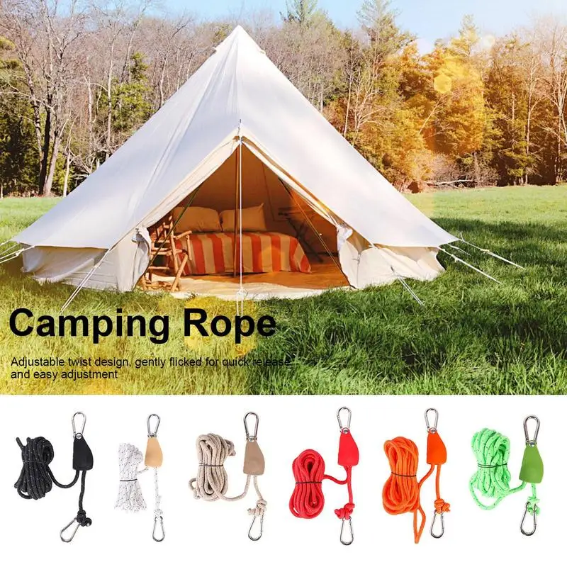 

Веревка для кемпинга, веревка для палатки, веревка для палатки, светоотражающая веревка для кемпинга, Прочная износостойкая устойчивая веревка для кемпинга, походов