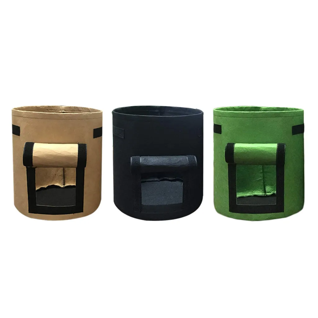 Bags VegetablePotato Pot 3Pcs Gardening Planter Nonwoven Plant Cloth Bag Grow Patio Lawn & Garden Garden Dome Potting Kit
Bags VegetablePotato Pot 3Pcs Gardening Planter Nonwoven Plant Cloth Bag Grow Patio Lawn & Garden Garden Dome Potting Kit
