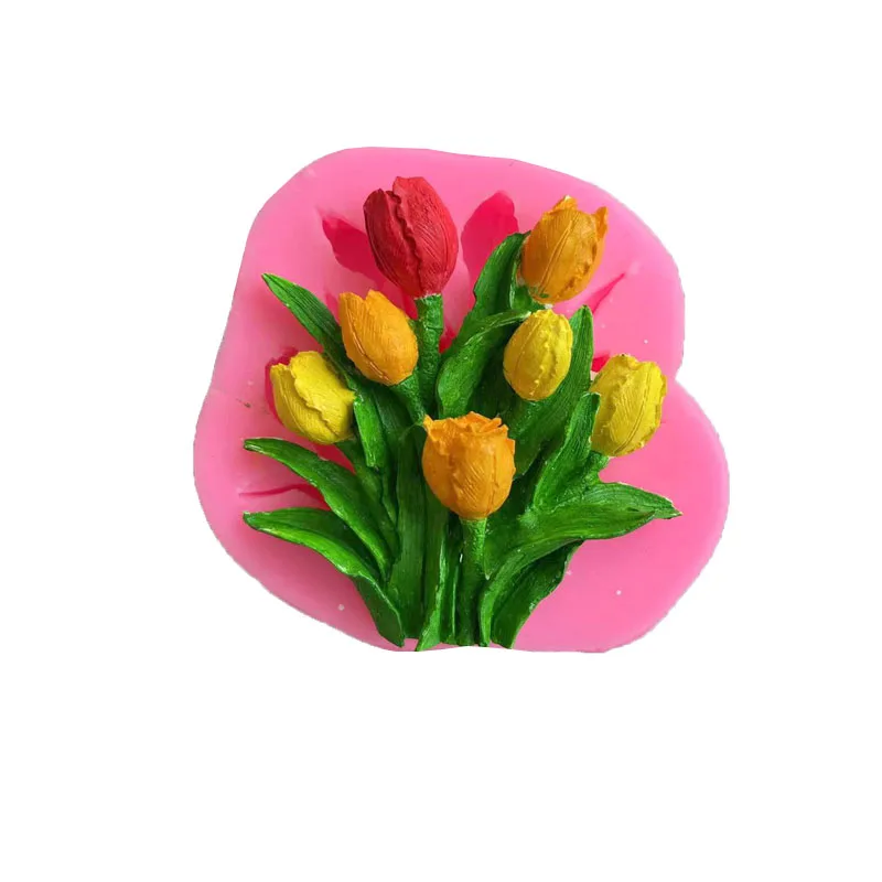Tulip Bouquet Shape Silicone Mould DIY Cake Baking Decoration Tool Dessert Chocolate Mould Plant Bouquet Cake Insert Mould L041
Tulip Bouquet Shape Silicone Mould DIY Cake Baking Decoration Tool Dessert Chocolate Mould Plant Bouquet Cake Insert Mould L041