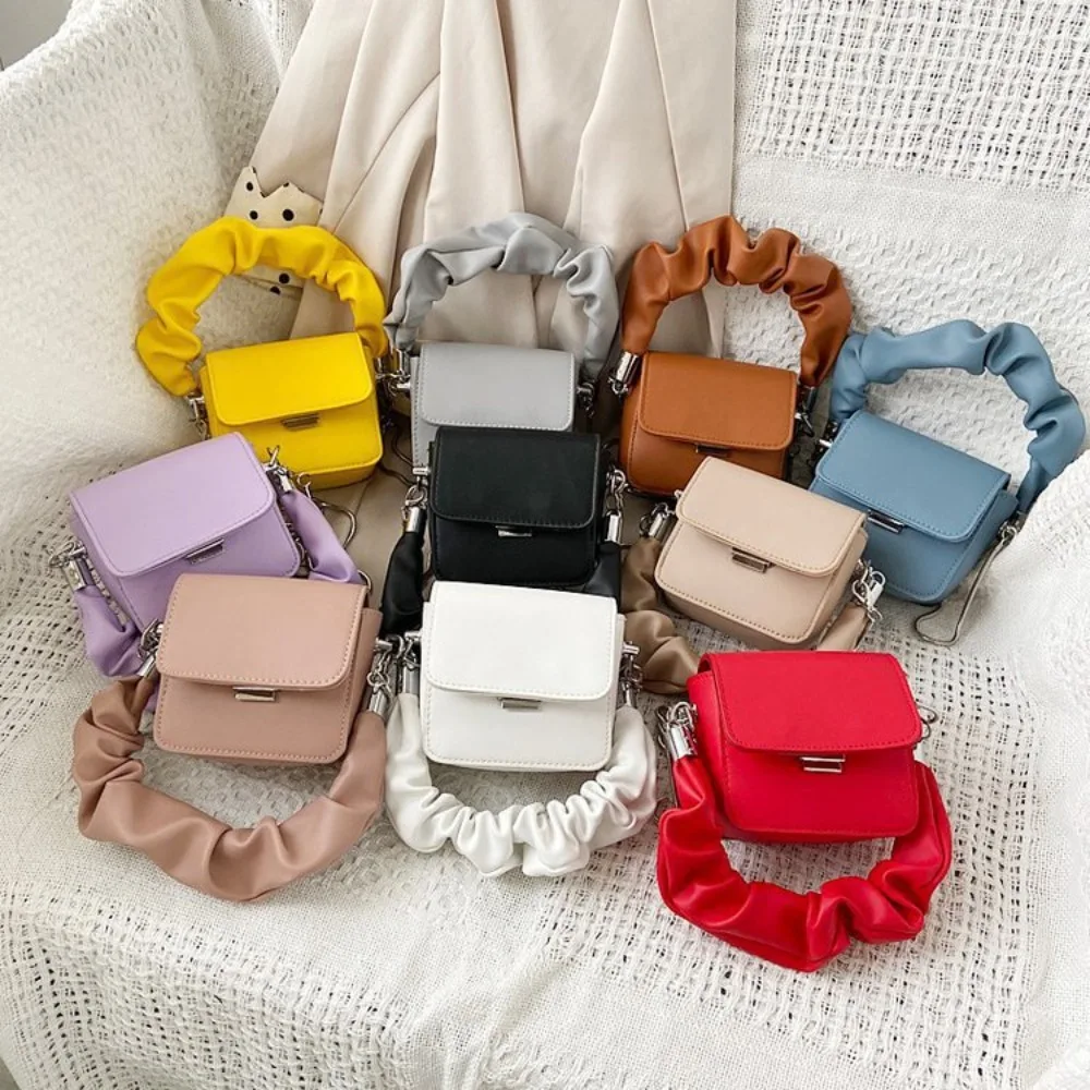 Mini Lipstick Shoulder Bag Women PU Pleated Handle Totes Chain Crossbody Handbag Mini Small Square Bag
Mini Lipstick Shoulder Bag Women PU Pleated Handle Totes Chain Crossbody Handbag Mini Small Square Bag