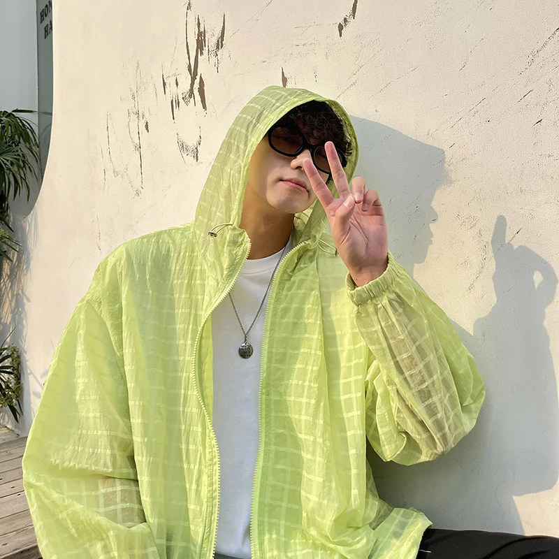 Summer Ice Silk Sunscreen Clothing Men's Skin Coats Chessboard Checker Coat Outdoor Korean Fashion Y2k Sun Protection Clothing
Summer Ice Silk Sunscreen Clothing Men's Skin Coats Chessboard Checker Coat Outdoor Korean Fashion Y2k Sun Protection Clothing