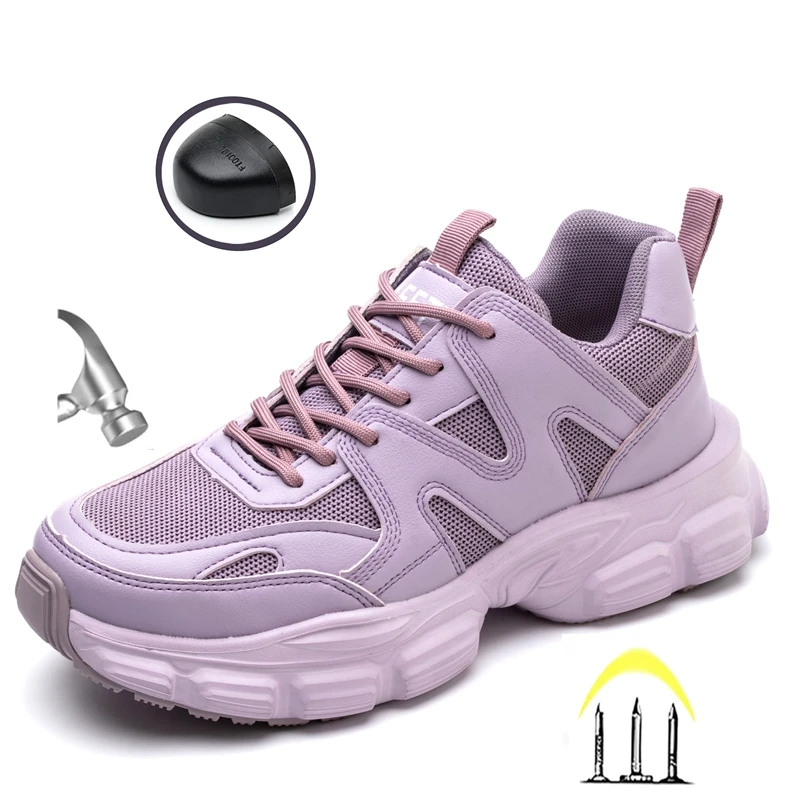 Safety Shoes,Women's Boots Casual Cnkle Anti Lmpact Anti Puncture Toe Protection Women's Occupational Women's Safety Shoes 58
Safety Shoes,Women's Boots Casual Cnkle Anti Lmpact Anti Puncture Toe Protection Women's Occupational Women's Safety Shoes 58