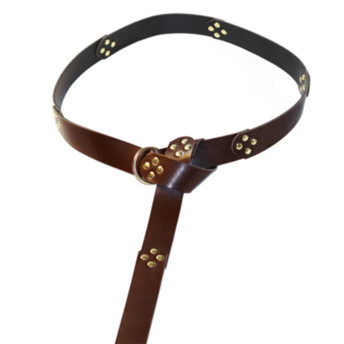 Medieval Embossed PU Leather Ring Belt, Retro Belt Cosplay Costume Accessories, Brown
Medieval Embossed PU Leather Ring Belt, Retro Belt Cosplay Costume Accessories, Brown