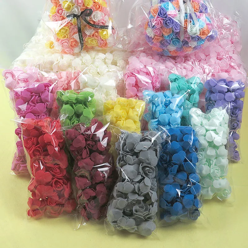 100-500pcs Colorful foam Rose Head 3.5cm artificial Flower For DIY roses bear as wedding wife mother's Birthday party Decoration 
100-500pcs Colorful foam Rose Head 3.5cm artificial Flower For DIY roses bear as wedding wife mother's Birthday party Decoration