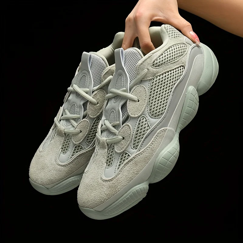 Trendy Green Sneakers For Men, Comfortable Lightweight Non-slip Running Shoes, Spring And Summer 
Trendy Green Sneakers For Men, Comfortable Lightweight Non-slip Running Shoes, Spring And Summer