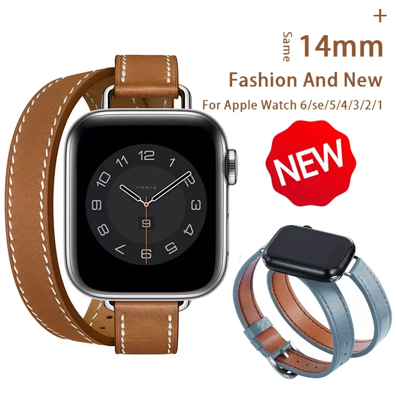 Кожаный ремешок для Apple Watch band 45 мм 42 мм 44 мм Series 7 6 Se 5 4 3 2, модный браслет для Iwatch 6 38 мм 40 мм 41 мм
Кожаный ремешок для Apple Watch band 45 мм 42 мм 44 мм Series 7 6 Se 5 4 3 2, модный браслет для Iwatch 6 38 мм 40 мм 41 мм