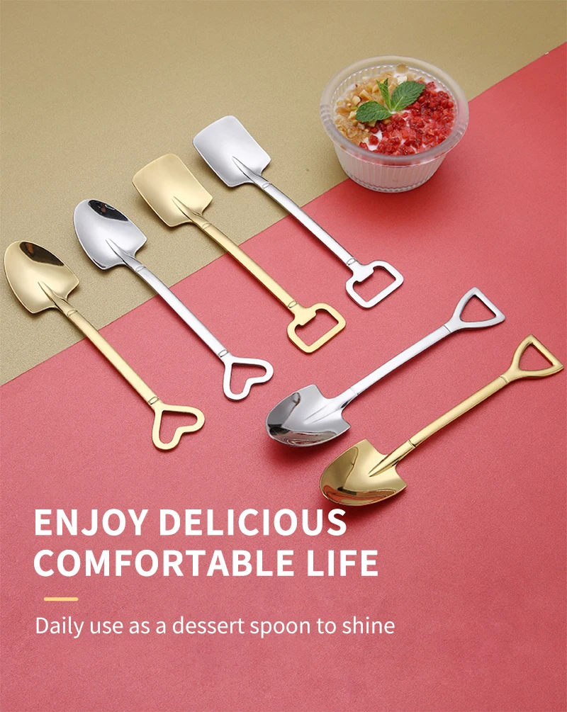 Stainless Steel Coffee Spoon Ice Cream Dessert Spoon Tea And Sugar Stirring Spoon Spatula Spoon Creative Kitchen Cutlery
Stainless Steel Coffee Spoon Ice Cream Dessert Spoon Tea And Sugar Stirring Spoon Spatula Spoon Creative Kitchen Cutlery
