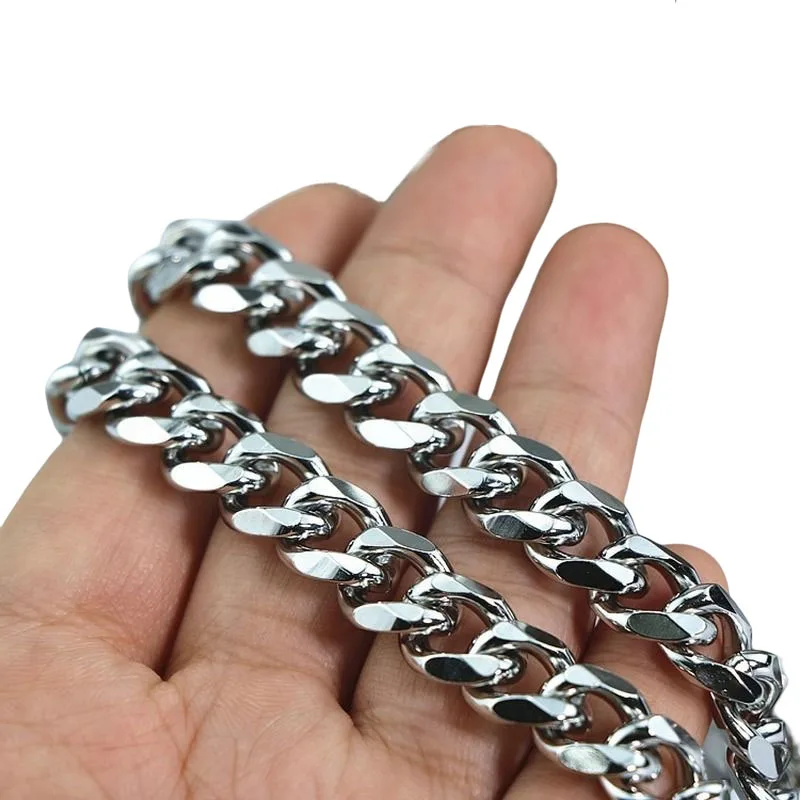 WZNB 1meter/Lot Stainless Steel Cuban Chains For Jewelry Making Bracelet Necklaces Accessories DIY Supplies Bulk Wholesale
WZNB 1meter/Lot Stainless Steel Cuban Chains For Jewelry Making Bracelet Necklaces Accessories DIY Supplies Bulk Wholesale