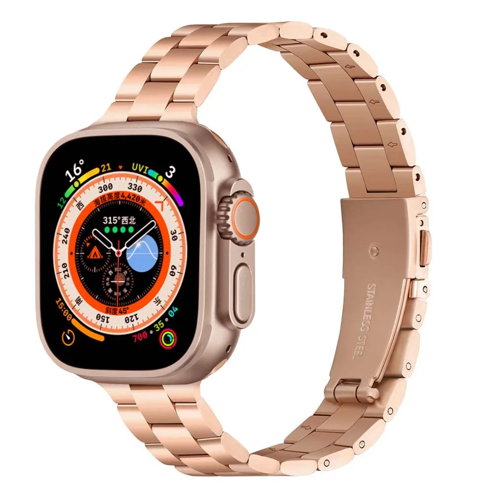 Тонкий ремешок для Apple Watch ультра-ремешок 49 мм 40 44 38 42 мм для девушек/женщин ультратонкий металлический браслет Apple watch series 6 5 4 7 se 8
Тонкий ремешок для Apple Watch ультра-ремешок 49 мм 40 44 38 42 мм для девушек/женщин ультратонкий металлический браслет Apple watch series 6 5 4 7 se 8