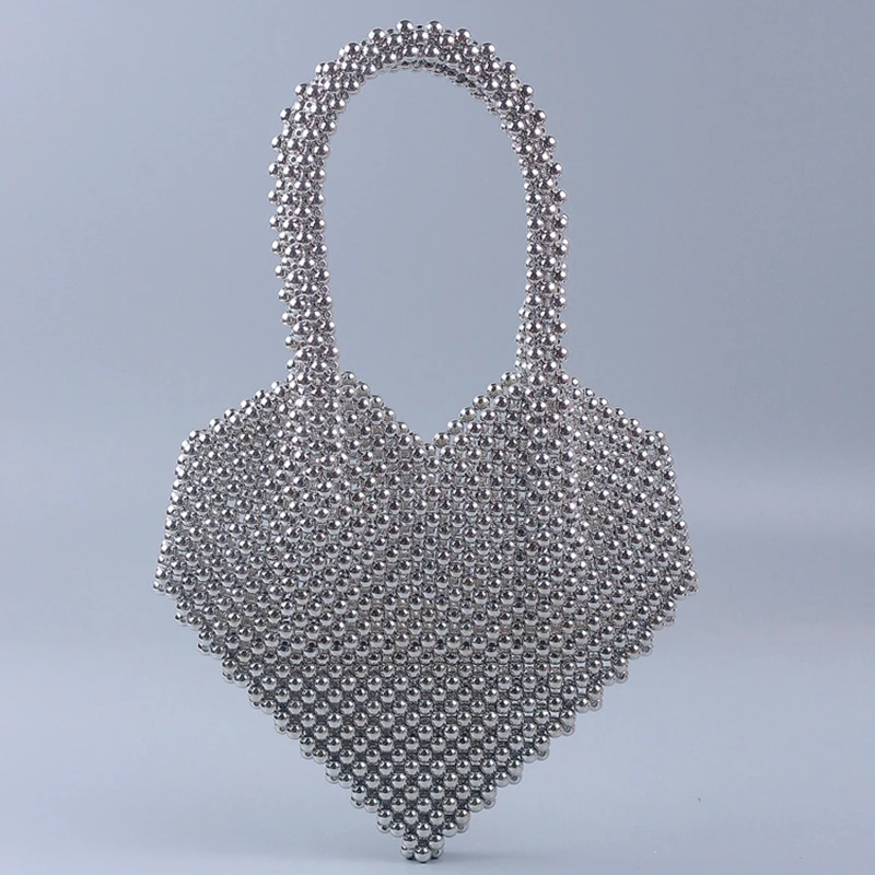 Multicolor High Quality Heart Tote Bag New Pearl Large Clutch Bag Hand Woven Ladies Designer Shoulder Evening Clutch Purses
Multicolor High Quality Heart Tote Bag New Pearl Large Clutch Bag Hand Woven Ladies Designer Shoulder Evening Clutch Purses