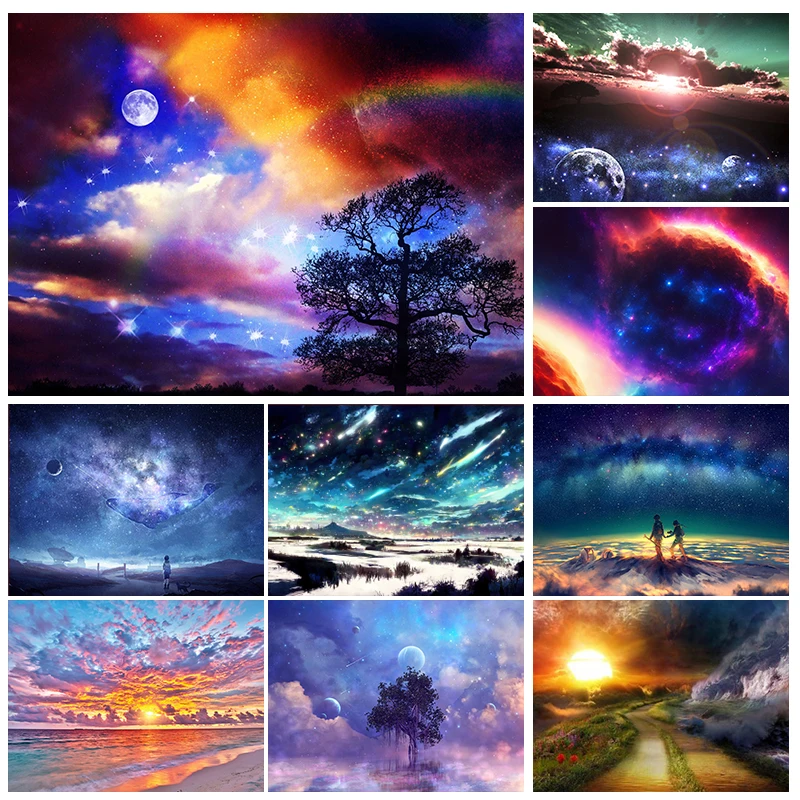 Scenery 5D DIY Diamond Painting Starry Sky Sea Diamond Embroidery Painting Full Round Diamond Mosaic DIY Rhinestone Home Decor
Scenery 5D DIY Diamond Painting Starry Sky Sea Diamond Embroidery Painting Full Round Diamond Mosaic DIY Rhinestone Home Decor