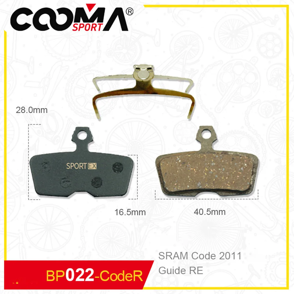 1 Pair Bike Bicycle Disc Brake Replacement Pads For-SRAM AVID Code R 2011+ Guide RE Metal Ceramics Brake Pad Cycling Accessories
1 Pair Bike Bicycle Disc Brake Replacement Pads For-SRAM AVID Code R 2011+ Guide RE Metal Ceramics Brake Pad Cycling Accessories