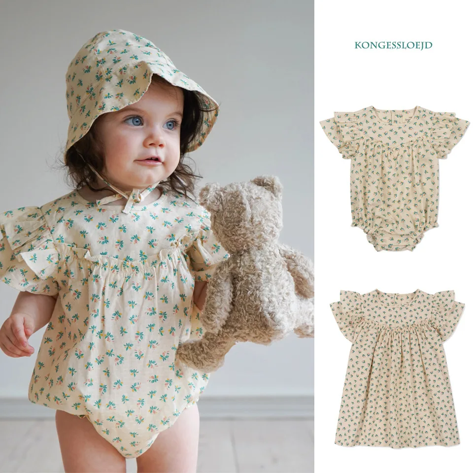 Summer KS Children Cute Clothing Baby Girl Floral Dress Dress Kids Short Sleeved Romper Newborn Puff Sleeve Cotton Clothing
Summer KS Children Cute Clothing Baby Girl Floral Dress Dress Kids Short Sleeved Romper Newborn Puff Sleeve Cotton Clothing