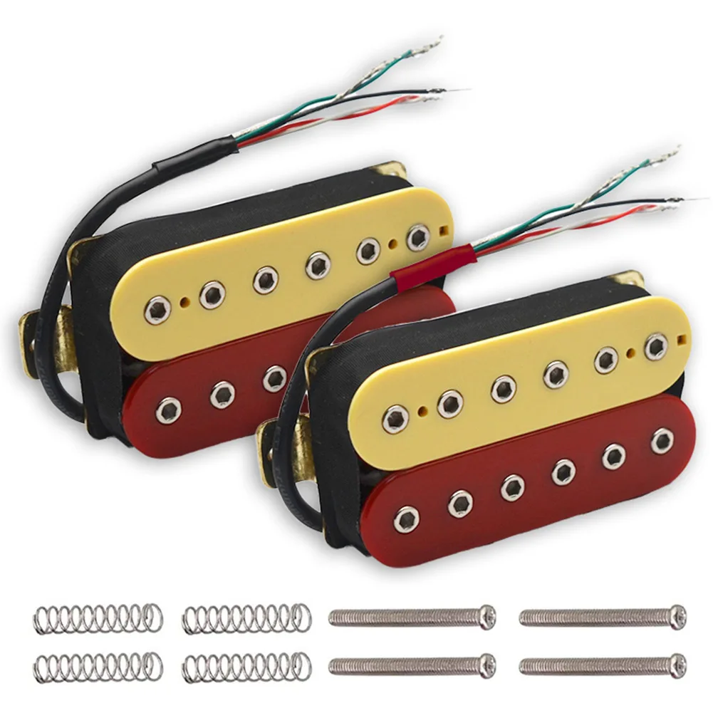 

Guitar Humbucker Double Coil Neck Bridge Pickups For SQ ST LP Electric Guitars Ceramic Double Coil Humbucker Pickup Springs