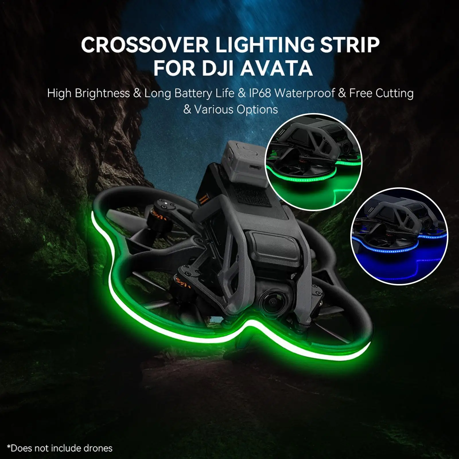 Светильник вая лента для дрона DJI Avata со встроенным литиевым аккумулятором и контроллером для летательного аппарата 
Светильник вая лента для дрона DJI Avata со встроенным литиевым аккумулятором и контроллером для летательного аппарата