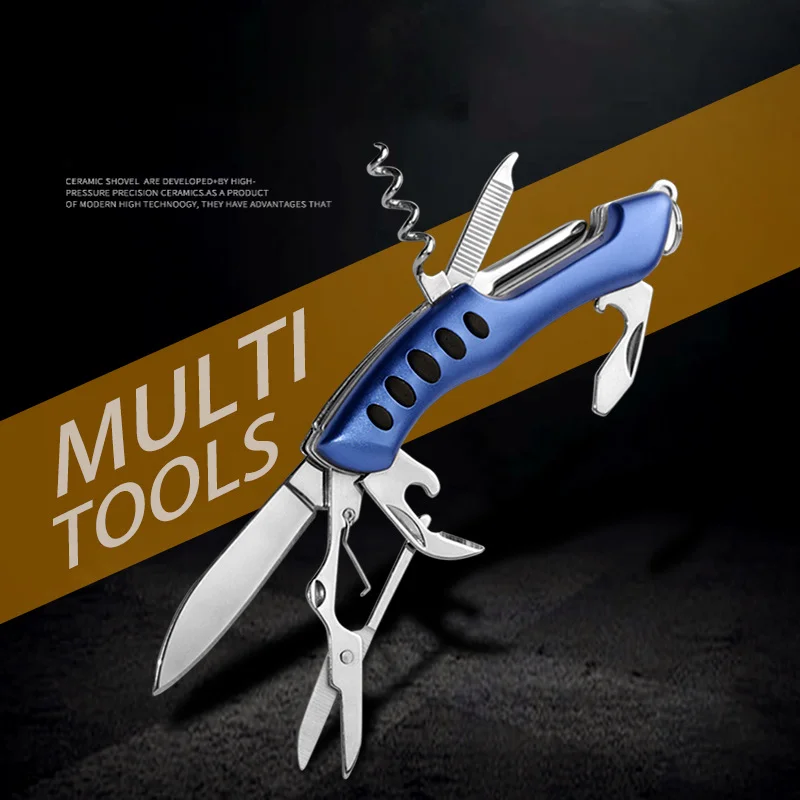 Multi-function Tool Portable Folding Outdoor Scissor Knife Bottle Opener EDC Camping Equipment Defense Mini Combination Sergeant
Multi-function Tool Portable Folding Outdoor Scissor Knife Bottle Opener EDC Camping Equipment Defense Mini Combination Sergeant