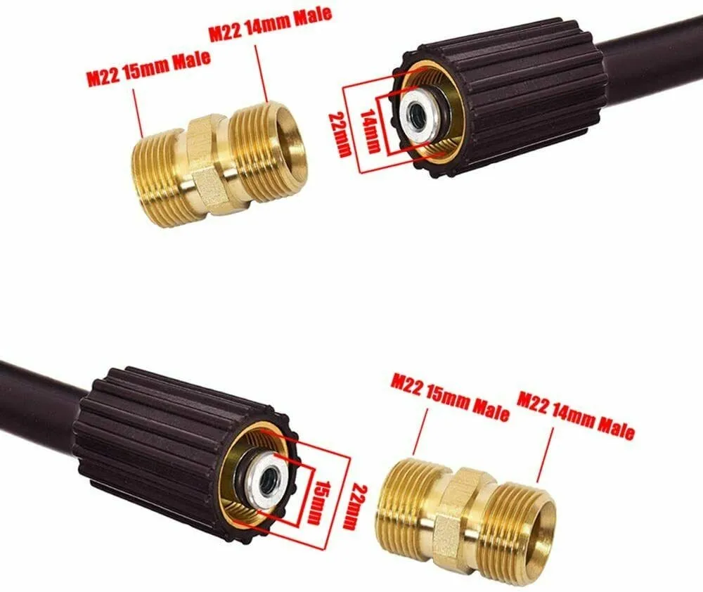 M22/15mm To Male Adaptor Power Pressure Washer Pump Hose Outlet For Karcher Male Thread Connector Hose Coupler Adaptor
M22/15mm To Male Adaptor Power Pressure Washer Pump Hose Outlet For Karcher Male Thread Connector Hose Coupler Adaptor