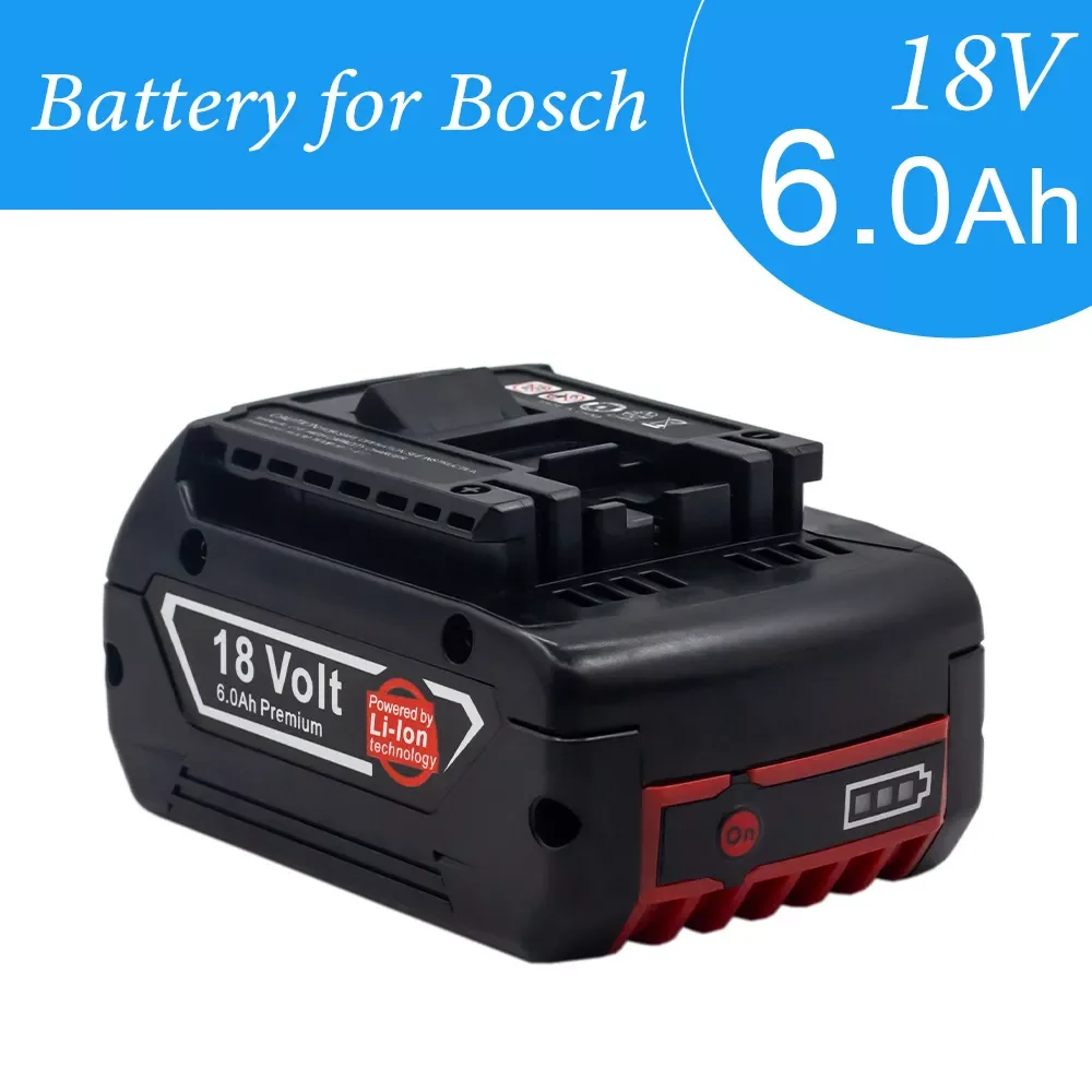 Latest Upgraded Rechargeable Battey for Bosch 18V 6.0Ah Lithium ion Battery Replacement for Bosch 18v Battery for BAT609 BAT618
Latest Upgraded Rechargeable Battey for Bosch 18V 6.0Ah Lithium ion Battery Replacement for Bosch 18v Battery for BAT609 BAT618