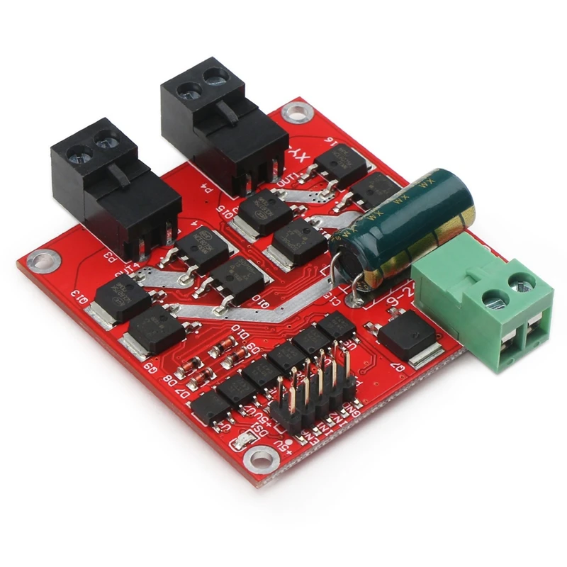 

1 Pc Red 7A 160W 12V 24V Dual Channel DC Motor Driver Module H Bridge L298 Logic PWM Drive Control Optocoupler