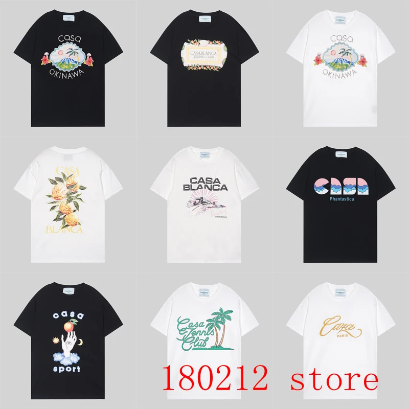 New Multi Colorful Print Pattern Casablanca T-Shirt Men Women High Quality Oversize Hip Hop Casual T Shirt
New Multi Colorful Print Pattern Casablanca T-Shirt Men Women High Quality Oversize Hip Hop Casual T Shirt