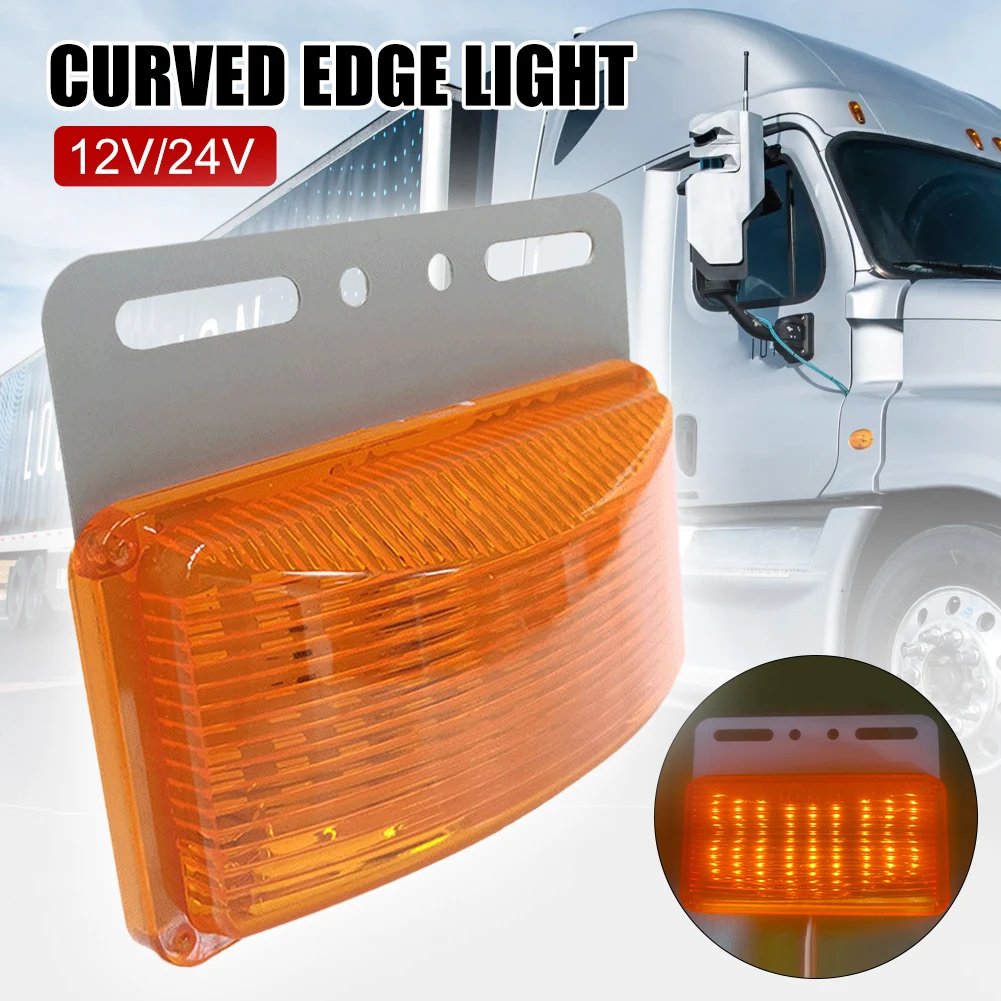 1Pair 48LED Truck Side Marker Arc-Shaped Waterproof Trailer Side Marker Lights Front Rear Trucks 12V/24V 30W LED Signal Lamp
1Pair 48LED Truck Side Marker Arc-Shaped Waterproof Trailer Side Marker Lights Front Rear Trucks 12V/24V 30W LED Signal Lamp