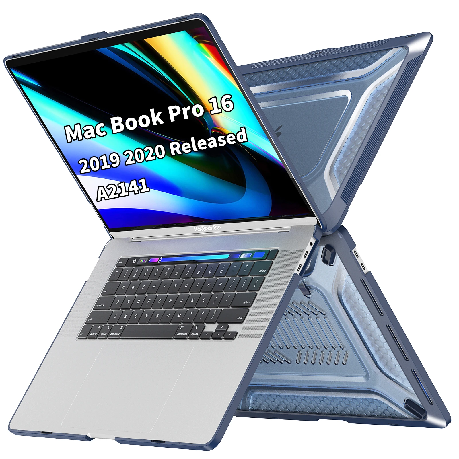 Case For MacBook Pro 16 Inch A2141 (2019 Release) Shock-Absorbing Protection Laptop Cover With Folding Stand For Pro 16” 2020
Case For MacBook Pro 16 Inch A2141 (2019 Release) Shock-Absorbing Protection Laptop Cover With Folding Stand For Pro 16” 2020