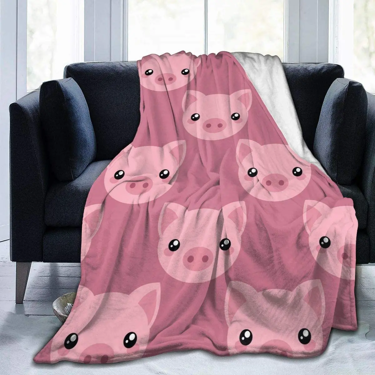 Cute Cartoon Pig Soft Throw Blanket Lightweight Flannel Fleece Blanket for Couch Bed Sofa Travelling Camping for Kids Adults
Cute Cartoon Pig Soft Throw Blanket Lightweight Flannel Fleece Blanket for Couch Bed Sofa Travelling Camping for Kids Adults