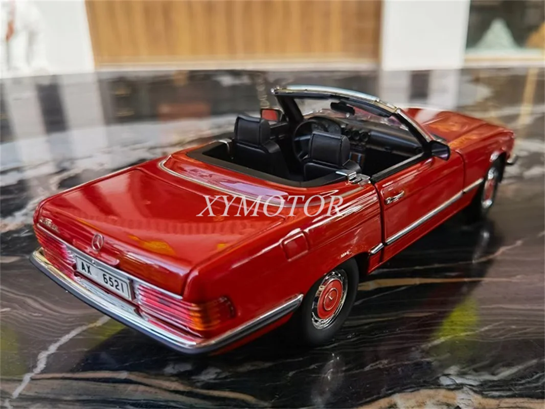 Norev 1/18 для Benz 350SL 1986 Брюс Ли модель автомобиля под давлением коллекция красных