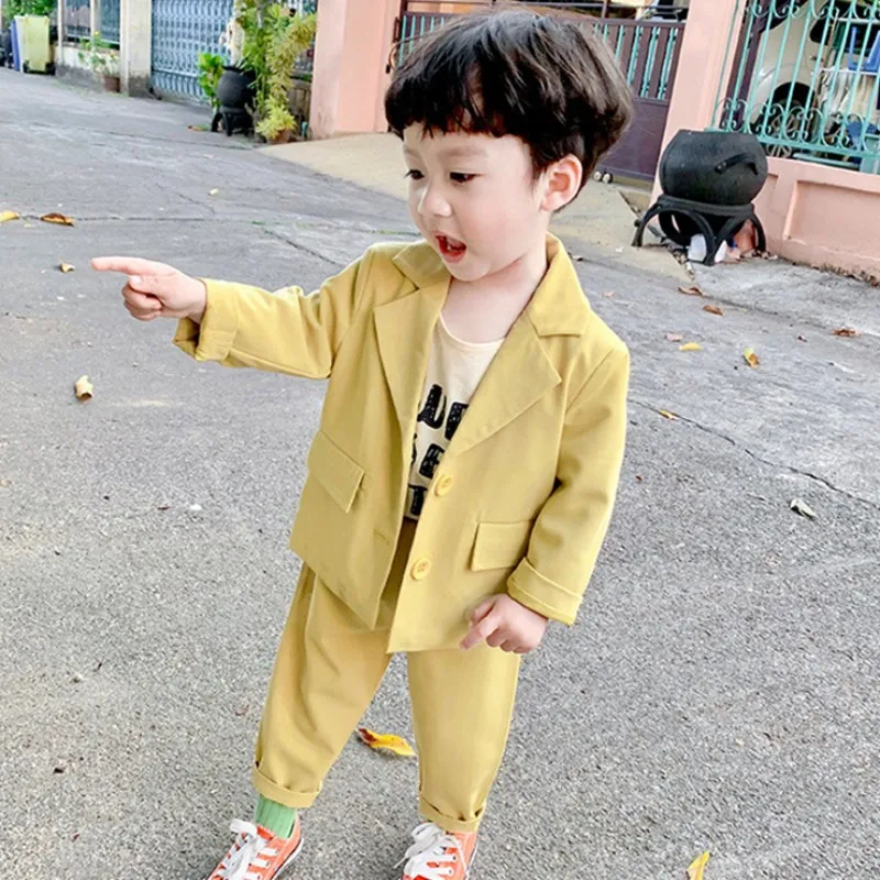 Boys Coat+Pants Kids Suits Tracksuit 2PCS/Set 2023 Blue Spring Autumn Cotton Formal Outfits Children Clothing
Boys Coat+Pants Kids Suits Tracksuit 2PCS/Set 2023 Blue Spring Autumn Cotton Formal Outfits Children Clothing