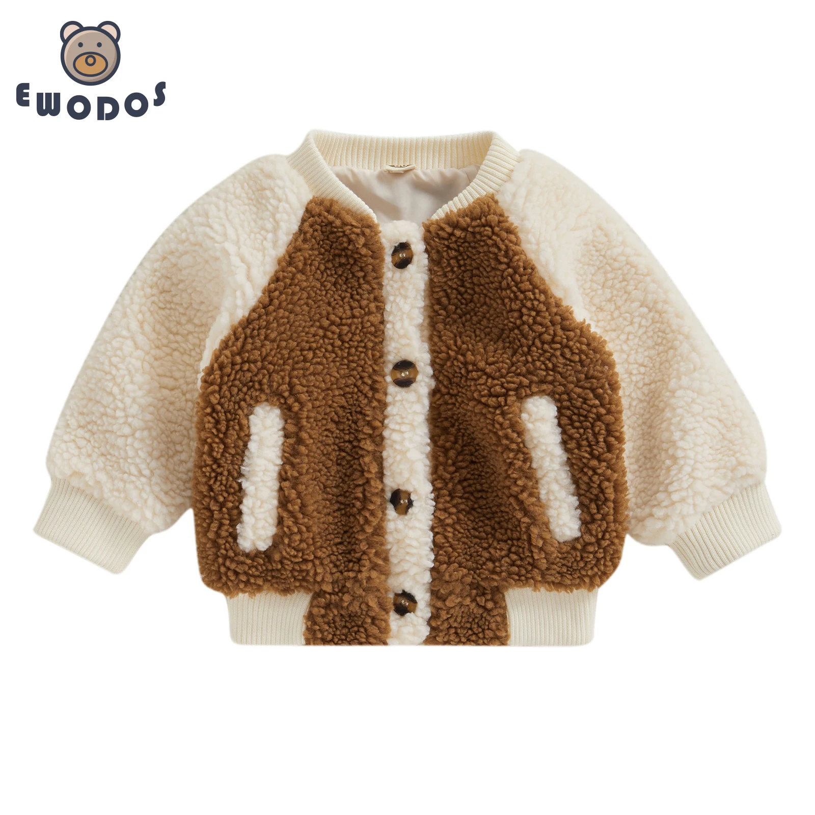 EWODOS Toddler Baby Kid Fleece Winter Coat Contrast Color Long Sleeve Jacket Button Cardigan for Infant Baby Spring Fall Outwear
EWODOS Toddler Baby Kid Fleece Winter Coat Contrast Color Long Sleeve Jacket Button Cardigan for Infant Baby Spring Fall Outwear