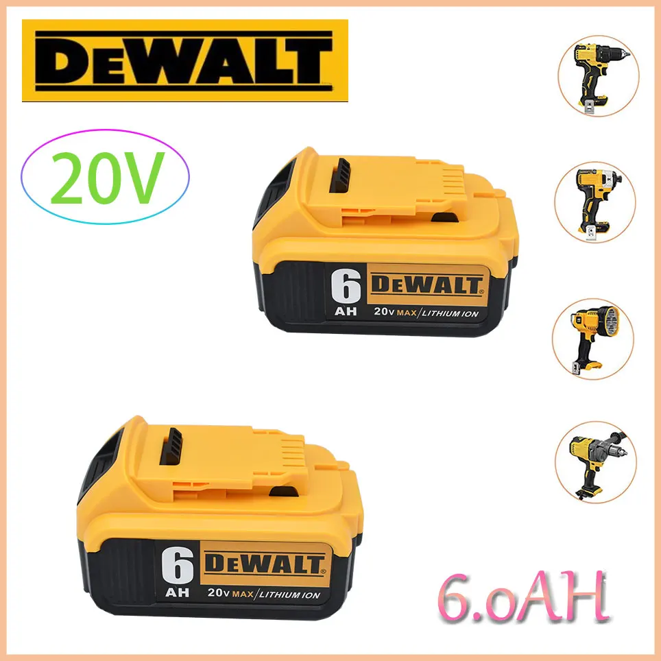 Dewalt 6000mAH/6.0AH 18V 20v power tool battery for Dewalt DCB180 DCB181 DCB182 DCB201 DCB200 MAX power 18650 battery
Dewalt 6000mAH/6.0AH 18V 20v power tool battery for Dewalt DCB180 DCB181 DCB182 DCB201 DCB200 MAX power 18650 battery