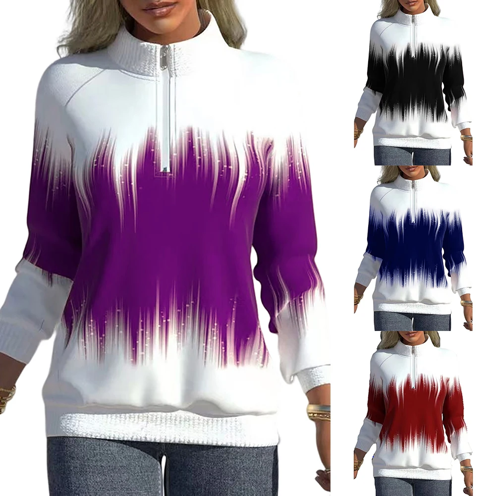 Womens Half Zip Turtleneck Sweatshirt Baggy Warm Ladies Tops Coat Casual Fashion Pullover Sweatshirts 2022
Womens Half Zip Turtleneck Sweatshirt Baggy Warm Ladies Tops Coat Casual Fashion Pullover Sweatshirts 2022