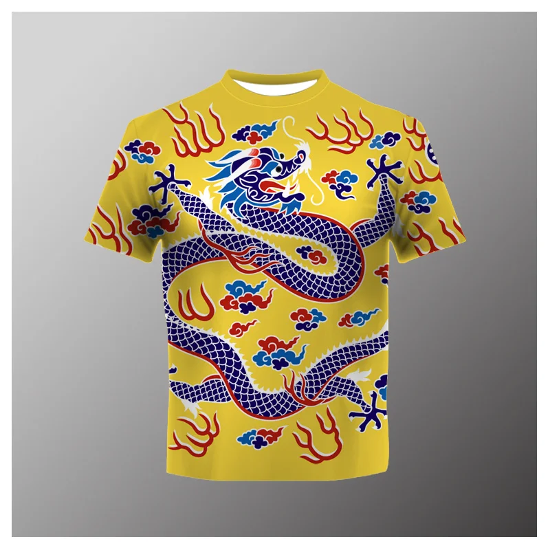 2022 Men's T-Shirt Chinese Element Print T-Shirt Summer Round Neck Oversized Streetwear Men's Chinese Style Round Neck Top
2022 Men's T-Shirt Chinese Element Print T-Shirt Summer Round Neck Oversized Streetwear Men's Chinese Style Round Neck Top