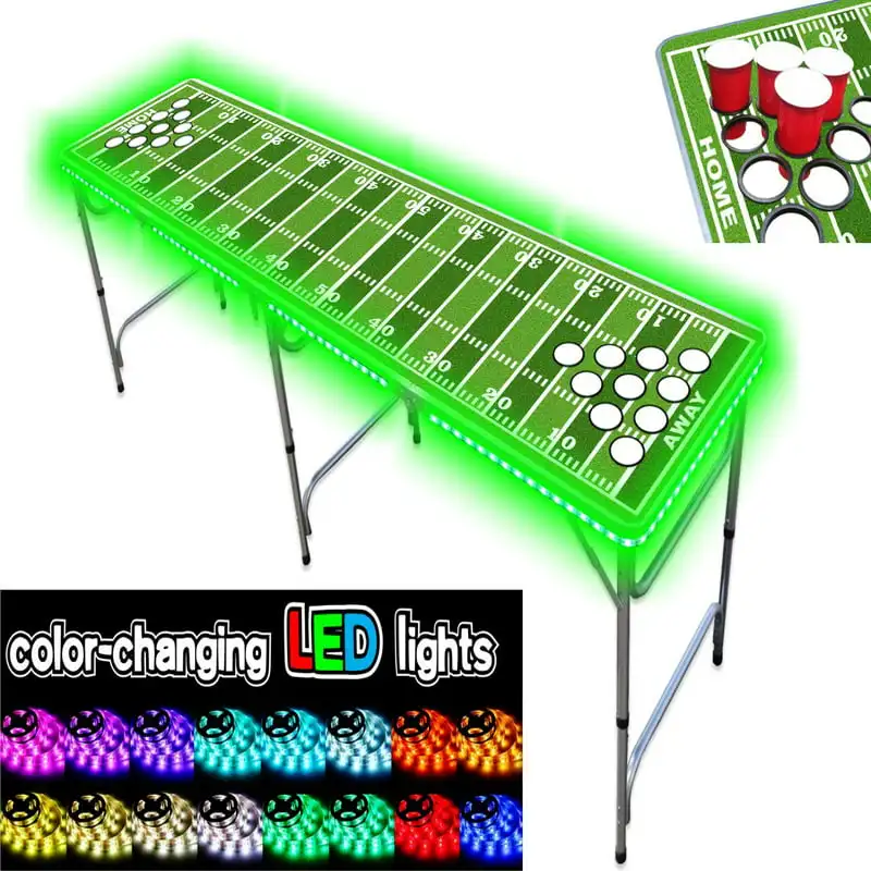 Professional Beer Pong Table w/ OPTIONAL Cup Holes, LED Lights, Dry Erase Surface & Beer Pong Table Graphics - Choose Your Beer
Professional Beer Pong Table w/ OPTIONAL Cup Holes, LED Lights, Dry Erase Surface & Beer Pong Table Graphics - Choose Your Beer