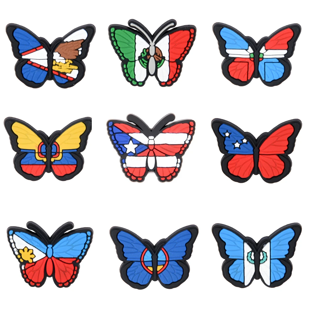 1PCS PVC National Flag Icons Butterfly Pins Brooches Badge Decorations Backpack Clothes Accessories Unisex Birthday Party Gifts
1PCS PVC National Flag Icons Butterfly Pins Brooches Badge Decorations Backpack Clothes Accessories Unisex Birthday Party Gifts