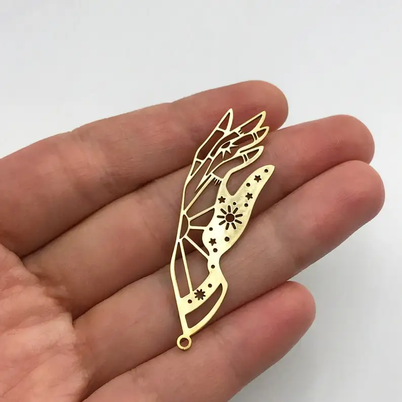 2/6/12/24pcs Brass Hand Charm, Hand Pendant, Celestial Hand Charm, Geometric Brass Findings, Mystical Charms Jewelry Supplies
2/6/12/24pcs Brass Hand Charm, Hand Pendant, Celestial Hand Charm, Geometric Brass Findings, Mystical Charms Jewelry Supplies