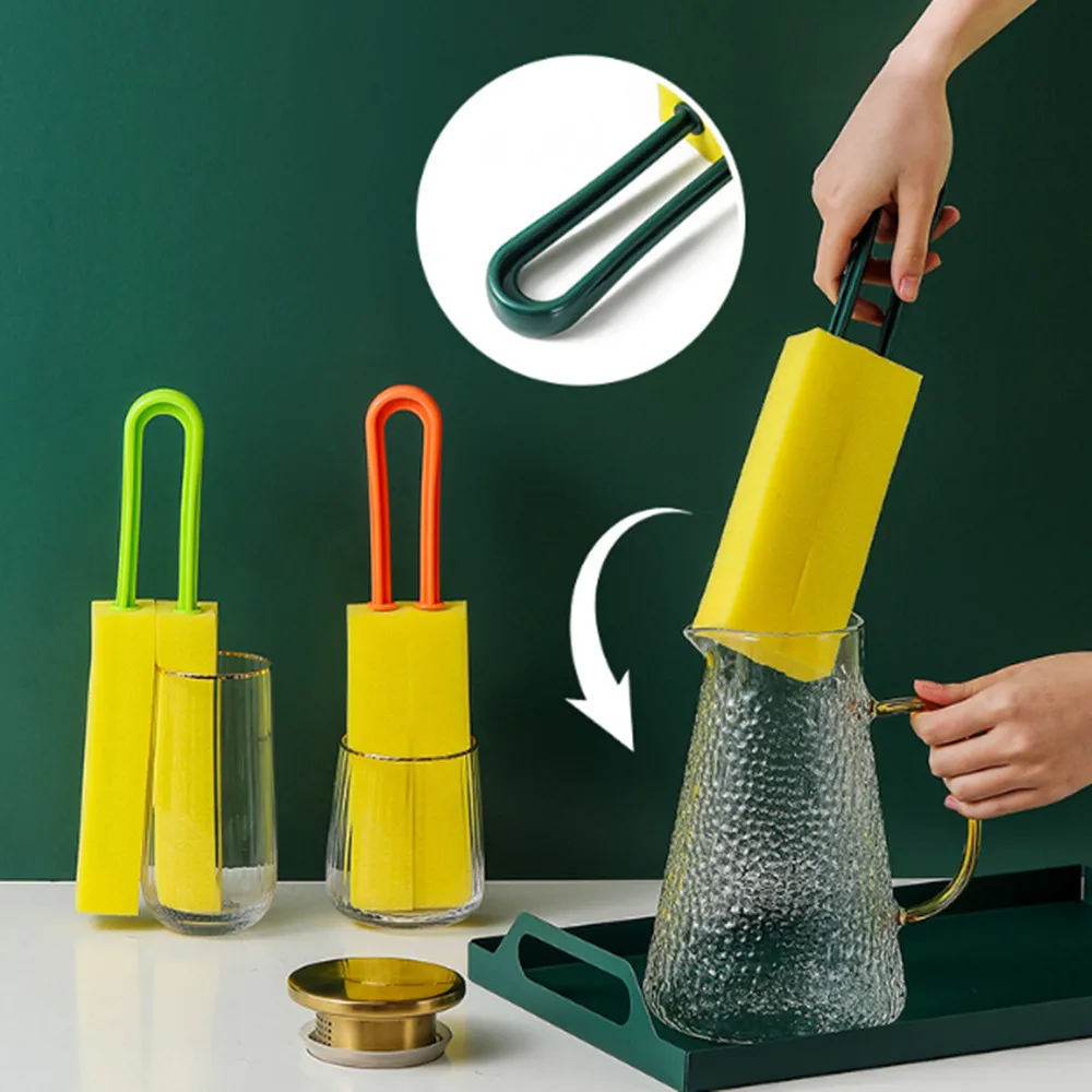 U-Shaped Extended Handle Washing Cup Brush Double-sided Soft Sponge Brush Teapot Water Cup Milk Bottles Kitchen Cleaning Tools
U-Shaped Extended Handle Washing Cup Brush Double-sided Soft Sponge Brush Teapot Water Cup Milk Bottles Kitchen Cleaning Tools