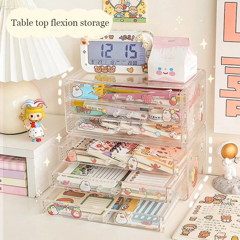 ins transparent desktop storage box Student dormitory storage box Household acrylic drawer type desk shelving
ins transparent desktop storage box Student dormitory storage box Household acrylic drawer type desk shelving