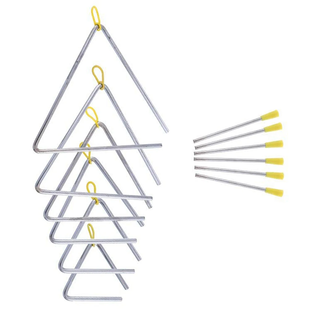 6 Pack Instrument Set Triple-cornered Holder Hand Percussion Instrument, 6 Size (4Inch 5Inch 6Inch 7Inch 8Inch 9Inch)
6 Pack Instrument Set Triple-cornered Holder Hand Percussion Instrument, 6 Size (4Inch 5Inch 6Inch 7Inch 8Inch 9Inch)