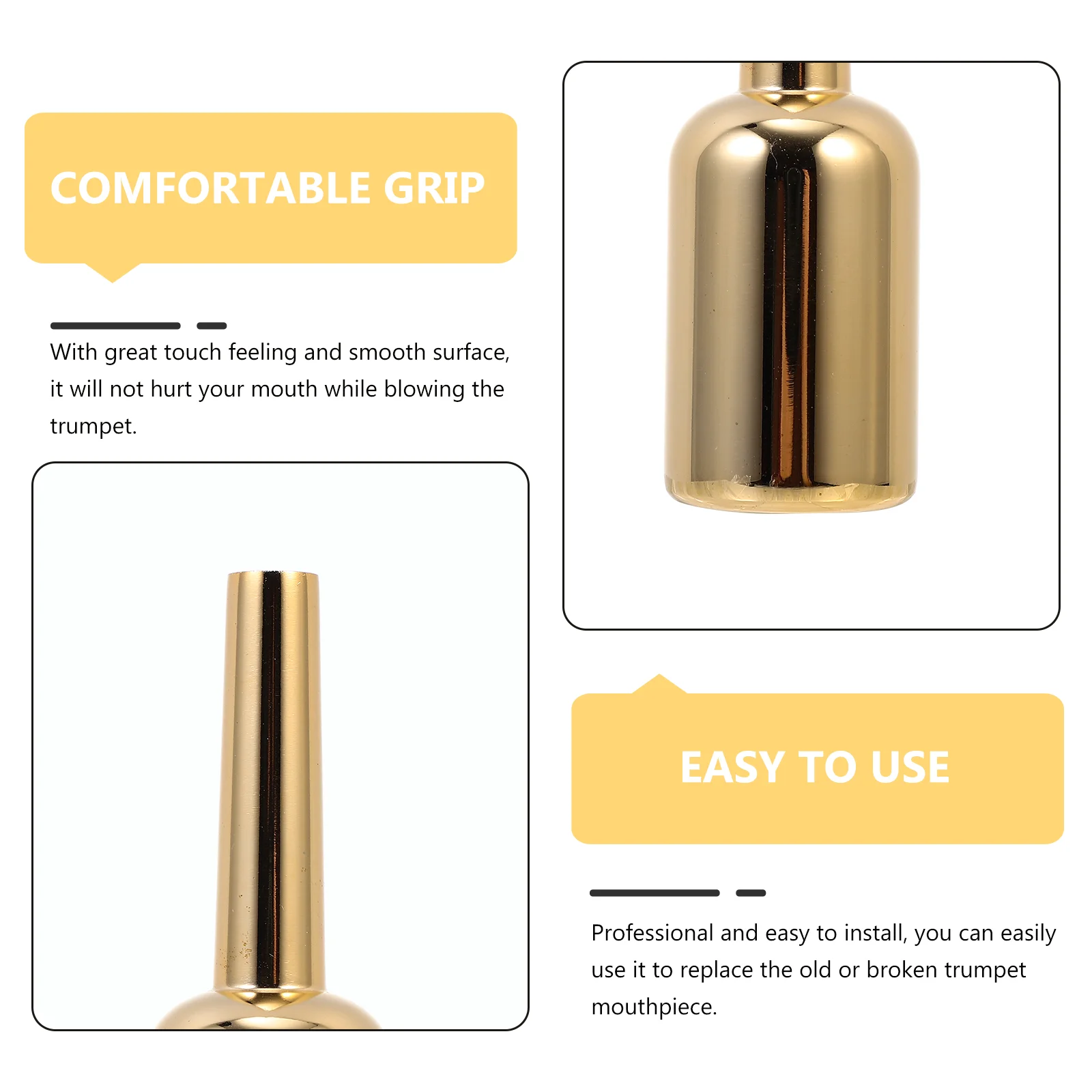 Trumpet Mouthpiece Musical Instrument Supply Brass Fittings Gilded Replacement Delicate
Trumpet Mouthpiece Musical Instrument Supply Brass Fittings Gilded Replacement Delicate