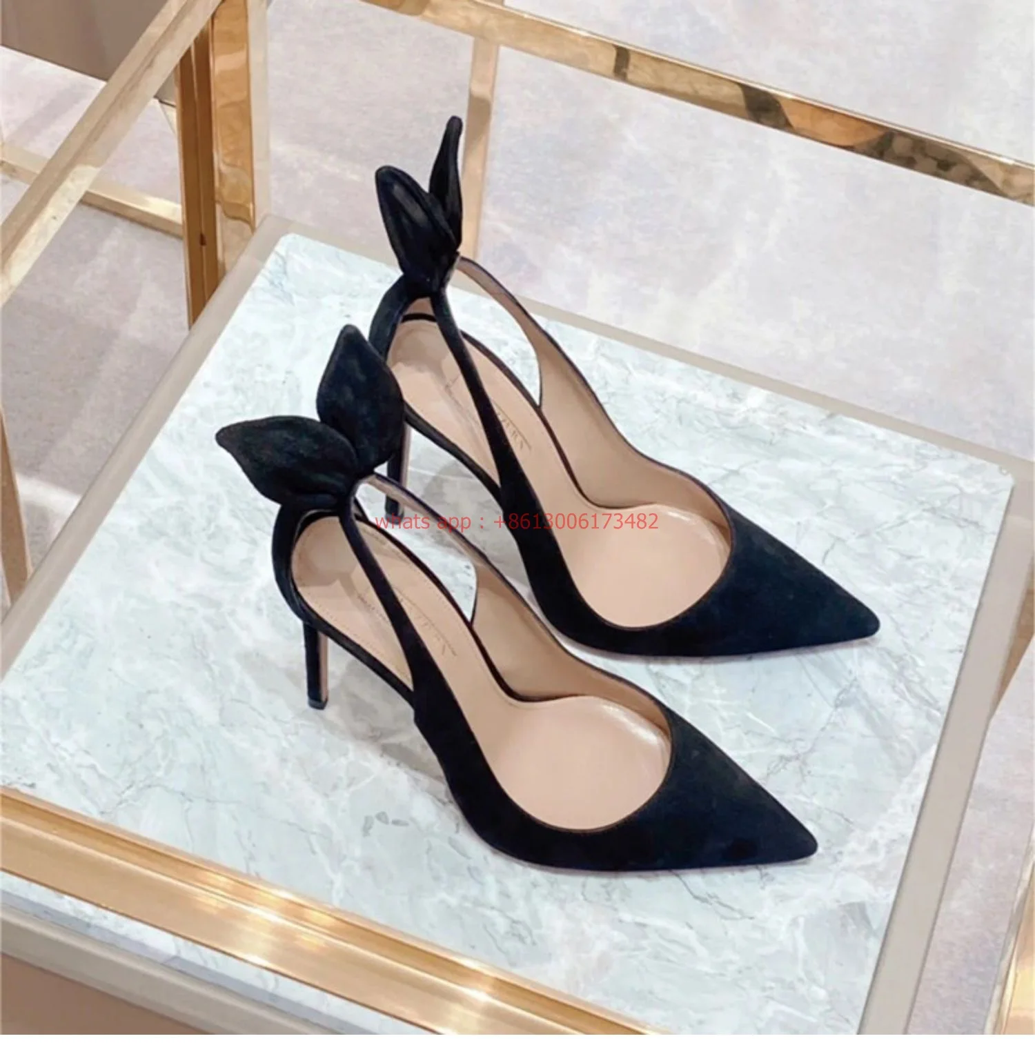 design brand woman Cute bunny ears pointed toe high heels bunny ears slingback high heel woman shoes
design brand woman Cute bunny ears pointed toe high heels bunny ears slingback high heel woman shoes