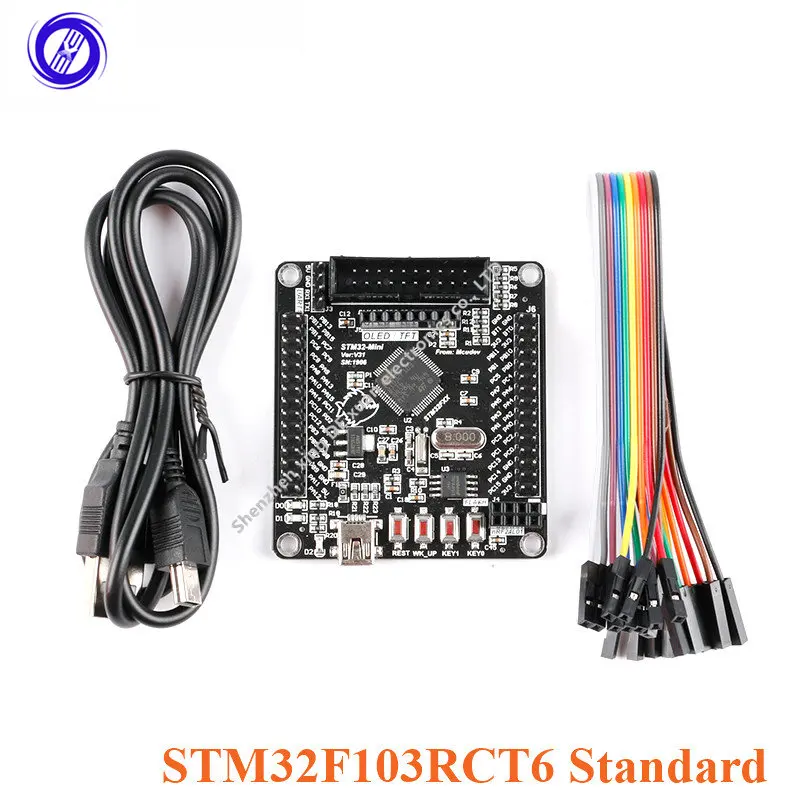 

Плата разработки STM32F103RCT6 1 шт., модуль стандарта STM32, встроенная системная плата, обучающая плата, Последовательная загрузка одной кнопкой